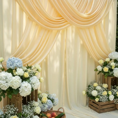 Rèm Vải Thun Lạnh Cao Cấp - Bóng Mượt, Rủ Đẹp, Trang Trí Tiệc Cưới, Background Chụp Ảnh, Giá 38.000 VND