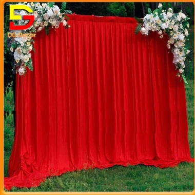 Rèm Vải Thun Lạnh Đỏ DG-717 - Trang trí sinh nhật, đám cưới, sự kiện, chụp ảnh studio, giá 99.000₫