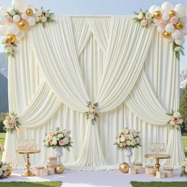 Rèm Vải Thun Lạnh Sinh Nhật, Phông Rạp Cưới, Backdrop Chụp Ảnh - Giá 85.000 VNĐ Rèm Vải Thun Lạnh Sinh Nhật, Phông Rạp Cưới, Backdrop Chụp Ảnh - Giá 85.000 VNĐ