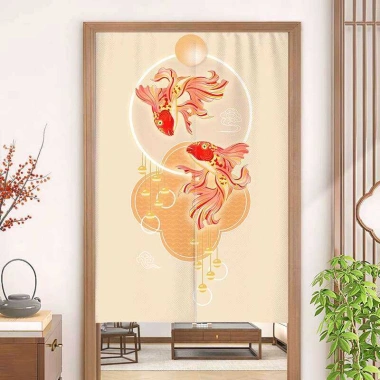 Rèm vải Trung Quốc cho gia đình – vách ngăn, bếp, tắm, phòng ngủ, phòng khách, không đục lỗ – Giá chỉ 194.400đ 2