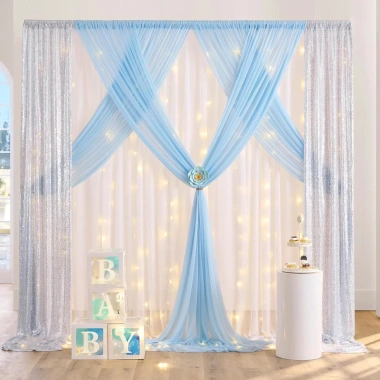 Rèm Vải Voan Lưới – Phông Nền Sinh Nhật & Tiệc Cưới, Kèm Dây & Móc Treo, Giá 25.000₫ 6 Rèm Vải Voan Lưới – Phông Nền Sinh Nhật & Tiệc Cưới, Kèm Dây & Móc Treo, Giá 25.000₫ 6