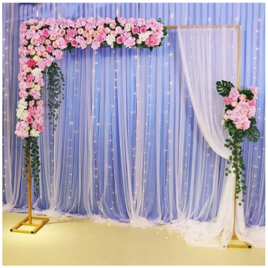 Rèm Vải Voan Lưới – Phông Nền Sinh Nhật & Tiệc Cưới, Kèm Dây & Móc Treo, Giá 25.000₫
