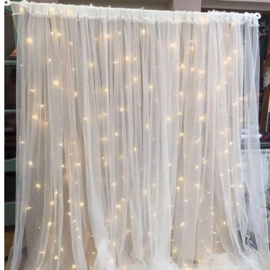 Rèm Vải VOAN LƯỚI TUTU Đủ Màu Đẹp ống luồn dây - Chụp ảnh cưới, tiệc sinh nhật, giá 18.000 VND 4