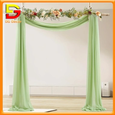 Rèm Vải Voan Thun Xanh Bơ DC-716 - Phông Nền Decor Sinh Nhật Đám Cưới Chụp Ảnh