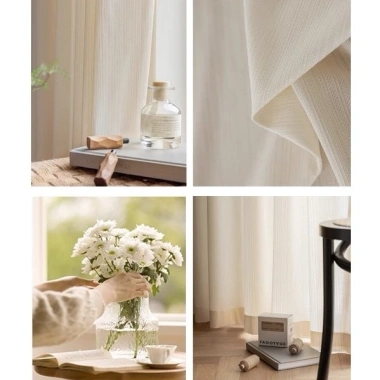 Rèm voan LW9.395 - Cản nắng, chống chói, decor phòng khách & ngủ, giá chỉ 350.000