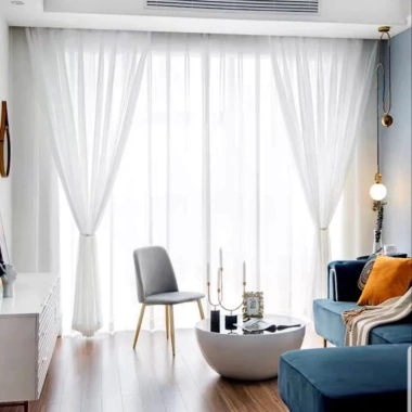 Rèm von trắng Hạt Mưa Hàn Quốc - Ngăn giường, trang trí cửa sổ, giá 150.000 VND