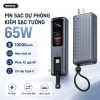 REMAX CP-11 Pin sạc dự phòng 10.000mAh QC3.0+PD 65W 3C Xám Tarnish - Giá 937.000 VND
