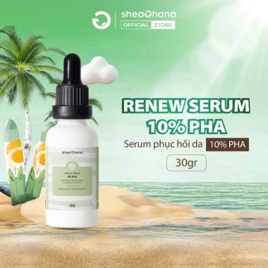 Renew Serum 10% PHA 30gr - Phục hồi da SheaGhana, giảm giá 430k, làm sáng da