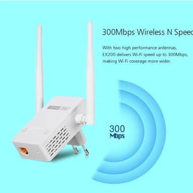 Repeater Wifi 300Mbps Totolink EX200 Trắng - Tăng tốc, phủ sóng, Giá chỉ 250.000đ