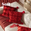 Retro Đèn Đỏ Gối Vuông Sang Trọng - Tháo Rời, Đệm Phòng Khách, Giá ưu đãi 143.754₫