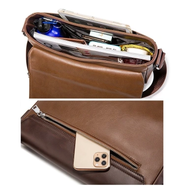 Retro Messenger Túi Da PU Nam Công Sở - Thiết Kế Retro Thời Trang, Giá 684.720₫