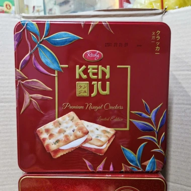 Richy Kenju Bánh Quy Nougat Kem Sữa Hộp Thiếc 372g Tết 2.026 chỉ 77.000đ
