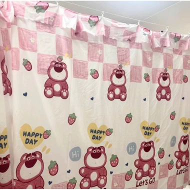 Rido Rèm cửa Che Gác Trọ, Ngăn Phòng Trọ Đa Kích Thước, Móc Treo Vải Cotton Poly - Giá chỉ 18.099 VND