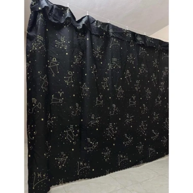 Rido Rèm Cửa Che Gác Trọ, Ngăn Phòng Trọ Móc Treo Vải Cotton Poly - Giá 28.000 6