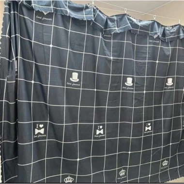 Rido Rèm Cửa Che Gác Trọ, Ngăn Phòng Trọ Móc Treo Vải Cotton Poly - Giá 28.000 7