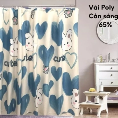 Rido rèm ngăn phòng che nắng poly cao cấp, móc treo sẵn, nhiều mẫu đủ size, giá 49.000đ