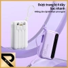 RII New 10.000mAh Mini Powerbank 4 Cáp Tích Hợp iPhone Type-C Micro - Sạc nhanh, Bảo hành 12 tháng - Giá 198.000đ 5