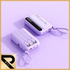RII New 10.000mAh Mini Powerbank 4 Cáp Tích Hợp iPhone Type-C Micro - Sạc nhanh, Bảo hành 12 tháng - Giá 198.000đ 8