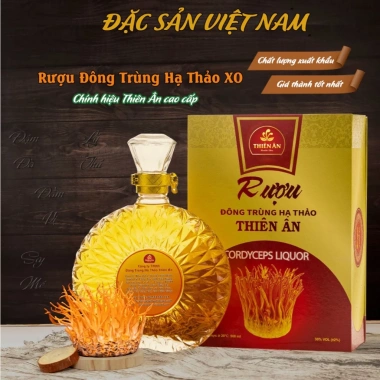 Rịu XO Đông Trùng Hạ Thảo 500ml – Thương hiệu Thiên Ân, Đặc Sản Tiền Giang, Giá 340.000₫ – Tăng sức đề kháng, hỗ trợ sức khỏe