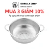 Rổ inox Gorilla Chef 22-31cm đựng rau, có quai cầm và treo, tiện lợi, giảm còn 31.500 VND