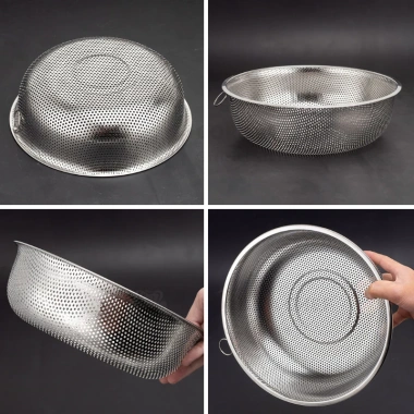 Rổ inox Gorilla Chef 22-31cm đựng rau, có quai cầm và treo, tiện lợi, giảm còn 31.500 VND 5 Rổ inox Gorilla Chef 22-31cm đựng rau, có quai cầm và treo, tiện lợi, giảm còn 31.500 VND 5