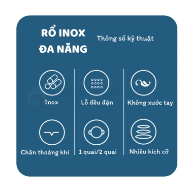 Rổ inox Gorilla Chef 22-31cm đựng rau, có quai cầm và treo, tiện lợi, giảm còn 31.500 VND 8 Rổ inox Gorilla Chef 22-31cm đựng rau, có quai cầm và treo, tiện lợi, giảm còn 31.500 VND 8