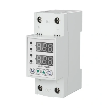 Rơ le bảo vệ 40A 63A Din Rail điều chỉnh dòng quá áp hiển thị thời gian kép, bảo vệ thiết bị, chỉ 120k 5 Rơ le bảo vệ 40A 63A Din Rail điều chỉnh dòng quá áp hiển thị thời gian kép, bảo vệ thiết bị, chỉ 120k 5