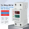 Rơ le bảo vệ 40A 63A Din Rail điều chỉnh dòng quá áp hiển thị thời gian kép, bảo vệ thiết bị, chỉ 120k 8