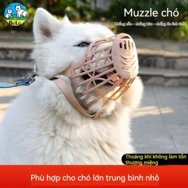 Rọ mõm chó thoáng khí, điều chỉnh vừa vặn, chống cắn, sủa và ăn bậy - phù hợp mọi size, giảm giá 18%