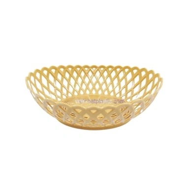 Rổ nhựa giả mây bầu dục to 2 SIZE đựng rau củ quả nhà hàng tiện lợi - Nhựa Việt Nhật 3