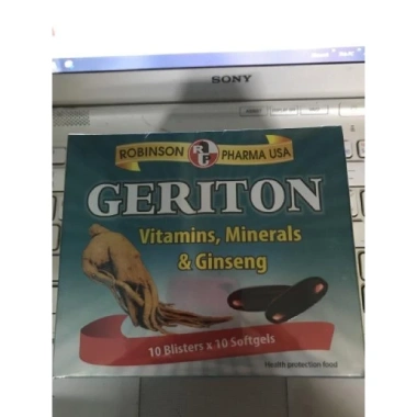 Robinson Geriton Viên Uống Nhân Sâm - Tăng Sức Đề Kháng, Giảm Stress, Bổ Vitamin và Khoáng Chất, Giá Ưu Đãi 449.000₫