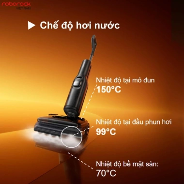 Roborock F25 Ultra - Máy hút bụi 22.000Pa, giẻ lau tự giặt 90°C, ưu đãi 14.99 triệu