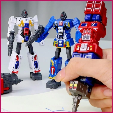 Robot Biến Đổi Bút Sinh Viên - Đồ trang trí bàn máy tính, giá ưu đãi 77.000 VND