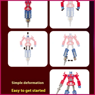 Robot Biến Đổi Bút Sinh Viên - Đồ trang trí bàn máy tính, giá ưu đãi 77.000 VND