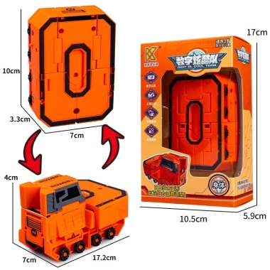 Robot biến hình đồ chơi bé số 0-9 cỡ lớn - Lắp ghép sáng tạo, phát triển tư duy - Giá 49.000₫
