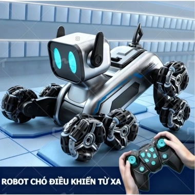 Robot Chó Thông Minh Điều Khiển Từ Xa - 8 Bánh Xe Linh Hoạt, Chinh Phục Mọi Địa Hình, Giá Ưu Đãi 500.000 VND