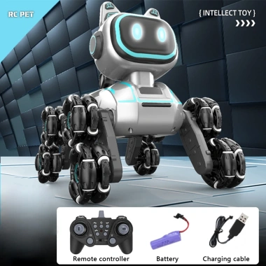 Robot Chó Thông Minh Điều Khiển Từ Xa - 8 Bánh Xe Linh Hoạt, Chinh Phục Mọi Địa Hình, Giá Ưu Đãi 500.000 VND
