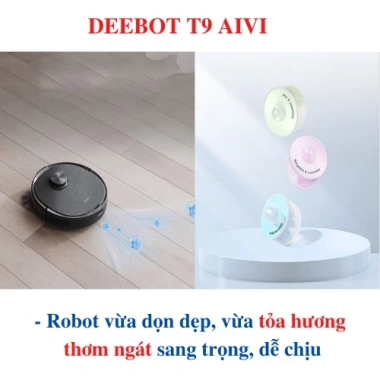 Robot hút bụi Ecovacs DEEBOT T9 AIVI 3.000Pa - Lực hút mạnh, hàng mới 90% - Giá 3.990.000đ