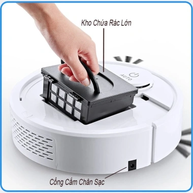 Robot hút bụi ES300 di nhanh êm ái, hút lông chó mèo, pin 90 phút - 790.000₫ 3
