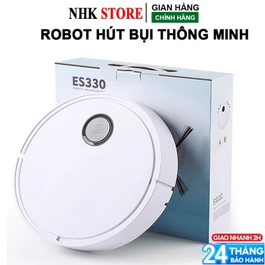 Robot hút bụi ES330 - Hút mạnh, nhanh êm ái, sạch lông mèo, tơ sợi, chỉ 795k