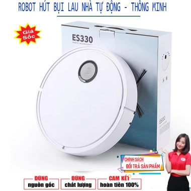 Robot Hút Bụi ES330 Tự Động Phát Hiện Vật Cản, Pin Trâu, Lực Hút Mạnh, Bảo Hành 1 Đổi 1 - 795.000₫