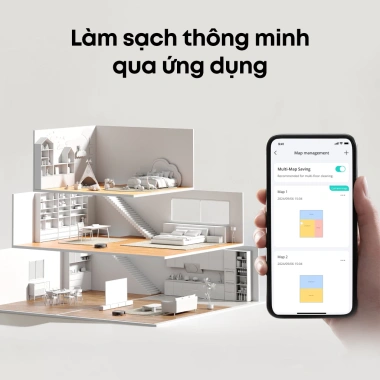 Robot hút bụi eufy Omni C20 7.000Pa, thân siêu mỏng 3.35 inch, tự đổ rác, tự giặt & sấy - Giá 7.999.000đ