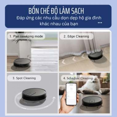 Robot Hút Bụi KAW 3.200Pa UV Diệt Khuẩn, App Điều Khiển, Bảo Hành 3 Năm - Giá Giảm 4,681,000 VND 5