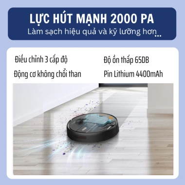 Robot Hút Bụi KAW 3.200Pa UV Diệt Khuẩn, App Điều Khiển, Bảo Hành 3 Năm - Giá Giảm 4,681,000 VND 6