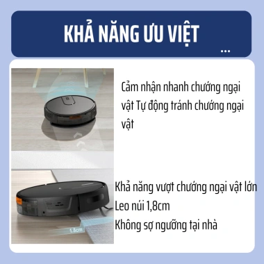 Robot Hút Bụi KAW 3.200Pa UV Diệt Khuẩn, App Điều Khiển, Bảo Hành 3 Năm - Giá Giảm 4,681,000 VND 8