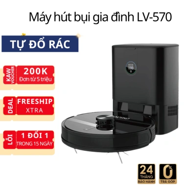 Robot Hút Bụi Lau Nhà 2 trong 1 LV570 Radar 120m² Đổ Rác Tự Động Giá 4.68 Triệu 10 Robot Hút Bụi Lau Nhà 2 trong 1 LV570 Radar 120m² Đổ Rác Tự Động Giá 4.68 Triệu 10