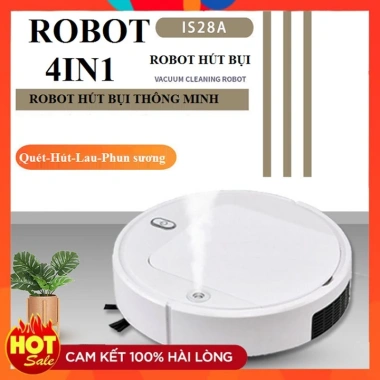 Robot hút bụi lau nhà đa năng IS28A, quét & xông tinh dầu, tiện lợi, giảm 22%