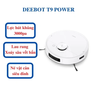 Robot Hút Bụi Lau Nhà Ecovacs DEEBOT T9 POWER - Hàng Mới 90% - Né Vật Cản Siêu Tốt, Giá 3,410,000₫