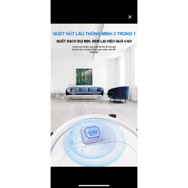 Robot Hút Bụi Lau Nhà ES28 24 Tháng BH, Lực Hút Mạnh, Pin Trâu, Giá 790.000
