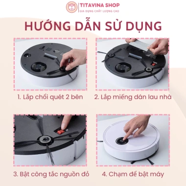 Robot hút bụi lau nhà ES330 3.000PA, cảm ứng bật tắt, pin 90p, êm ái, chỉ 795.000₫ 7